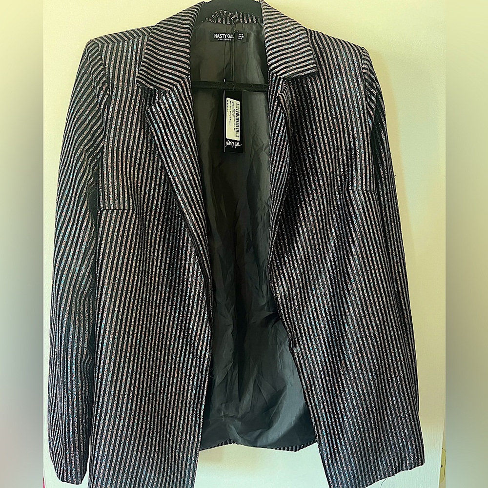 Nasty Gal Glitter Blazer NWT medium